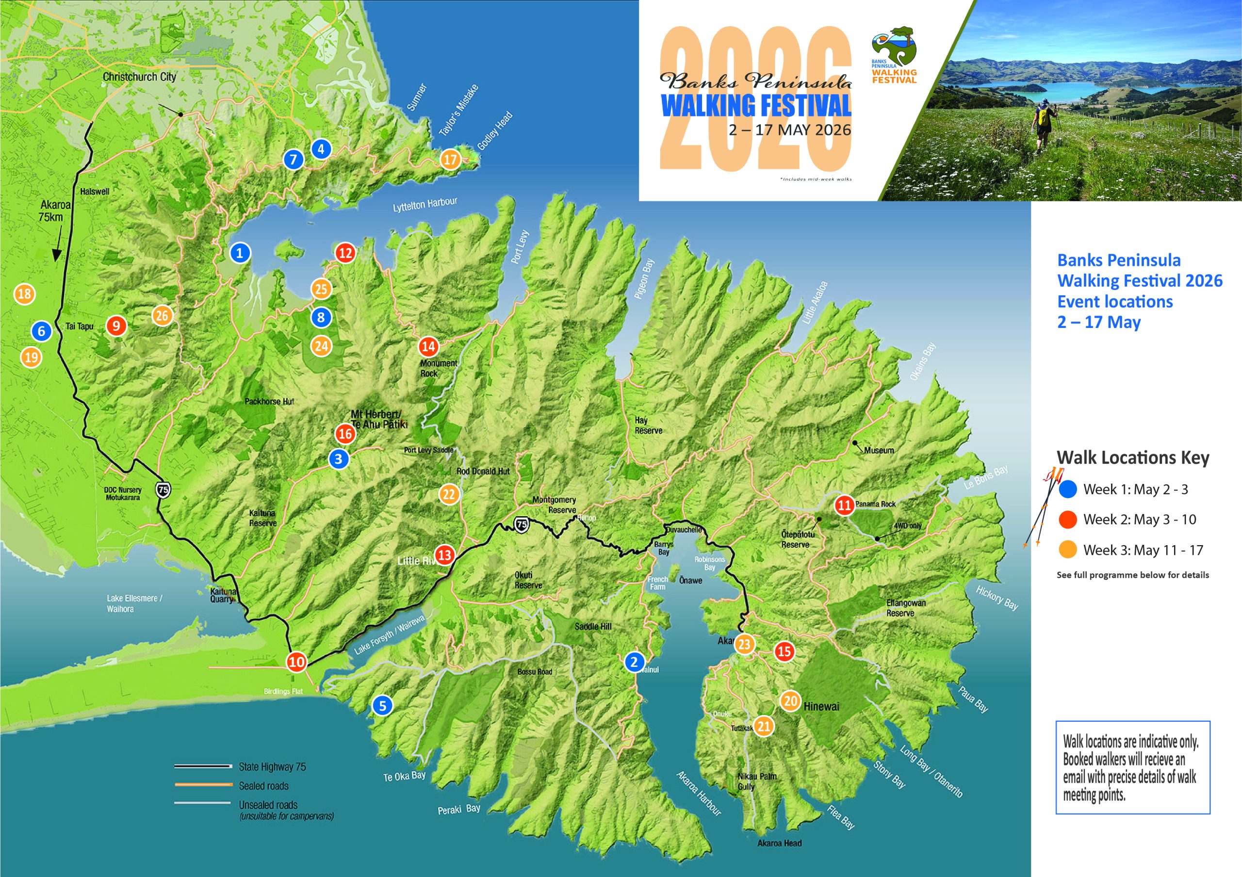 walking festival map
